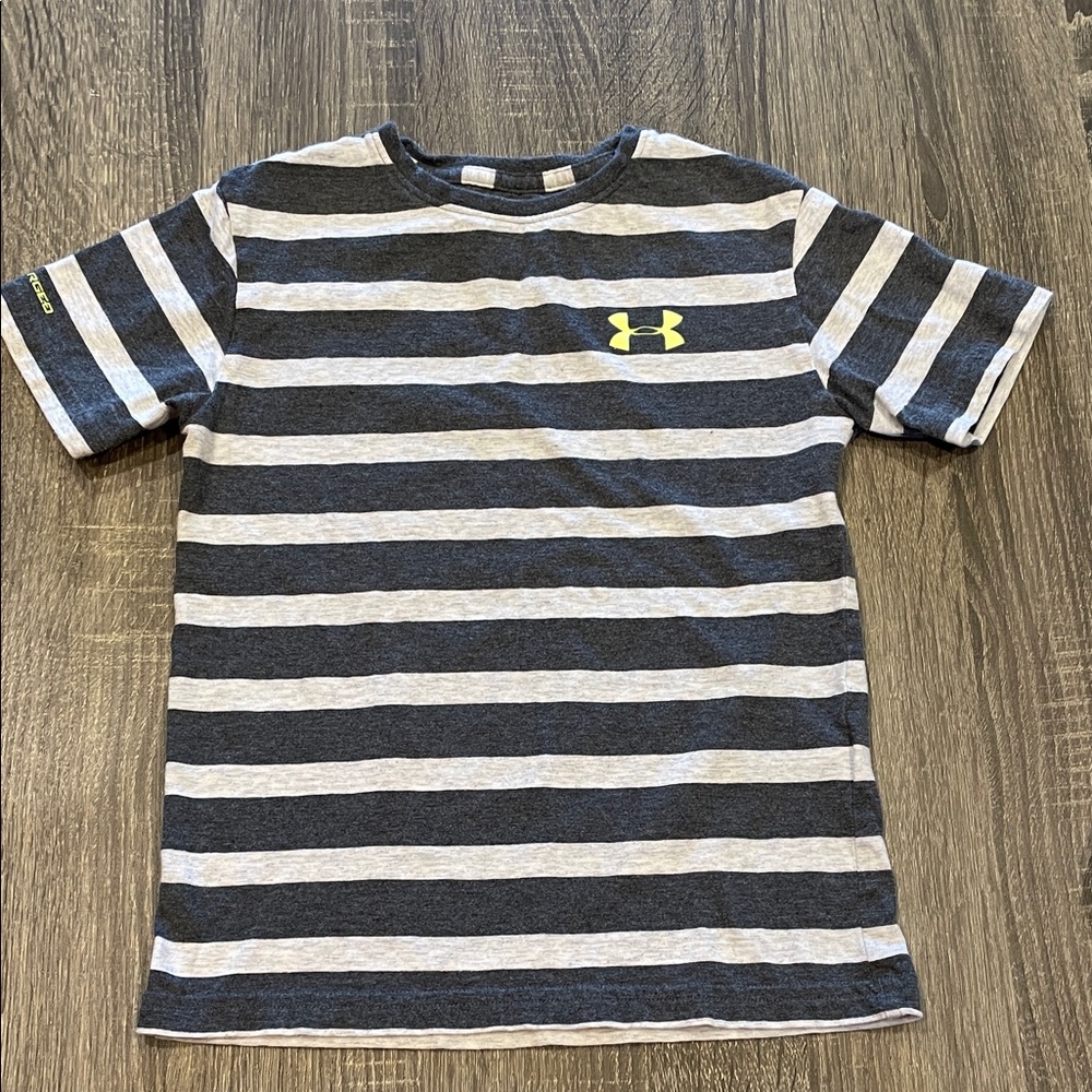 Under Armour Gray Striped T-shirt